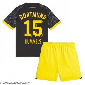 Borussia Dortmund Mats Hummels #15 Seconda Maglia Bambino 2023-24 Manica Corta (+ Pantaloni corti)